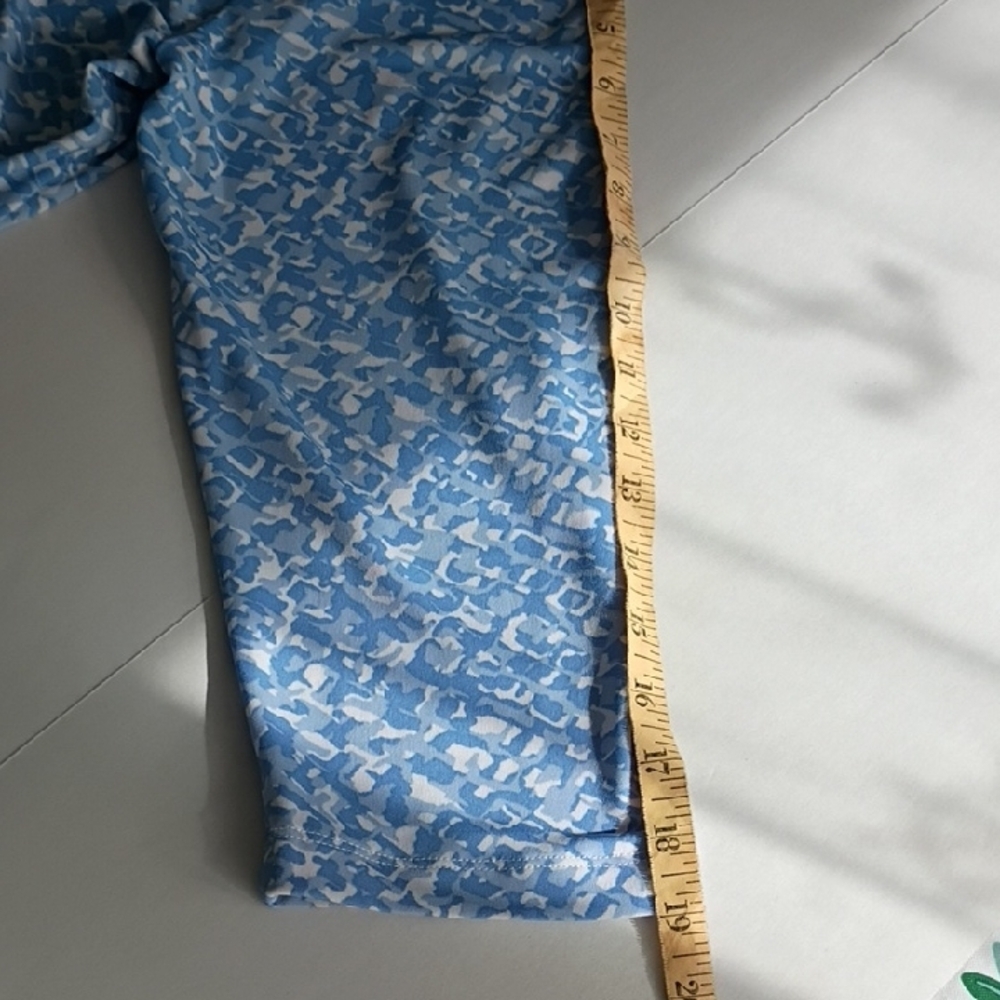 Ruby Rd. Light Blue‎ Patterned Blouse Long Sleeve With Rhinestone Embellishments - Picture 14 of 15